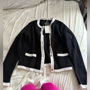 Quince Black and White Women's Jacket size XS